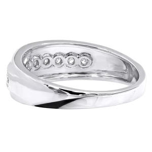 Anillo de diseño clásico de piedra de circón cúbico para hombre, Plata de Ley 925 sólida, compromiso de boda, banda de aniversario, joyería de plata fina - Product Image 6
