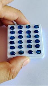 Hecho a mano con certificación IGI, zafiro azul, corte ovalado Natural, tratado térmicamente, 25,92 Cts, piedras preciosas sueltas, fabricación de joyas a granel - Product Image 3