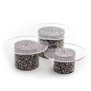 Présentoir rond de dessert en nacre de Ramadan parfait pour les gâteaux, les pâtisseries et les présentations de fête - Product Image 2