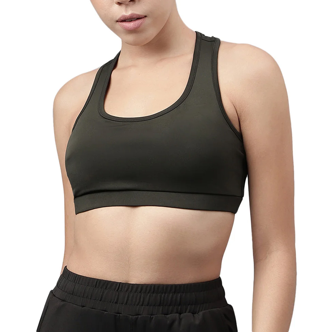 Women's Activewear Sports Bra Compression Fit Eco-Friendly Reversible Adjustable Straps U-NECK Soft Fabric Quick Dry Stretchable