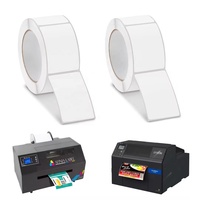 Papier Autocollant Haute Brillance pour Imprimante Jet d'Encre, Papier d'Art Couché Coulé, Étiquettes Adhésives, Autocollants Découpés Jet d'Encre