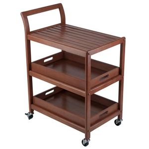 New unique design bar cart for home catering hotel restaurant kitchen food <b>serving</b> <b>trolley</b> wine & glasses holders made in india - Product Image 4
