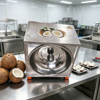 Professionele roestvrijstalen kokosvleesversnipperaar/snijmachine