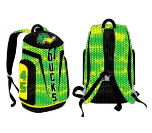 Suppliers Customizable Men Canvas Sport Basketball Backpack Stylish Women Waterproof Sport Bag Backpack