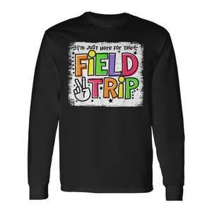 Camiseta de manga larga Field Trip para niños, unisex, cuello redondo, para la vuelta al cole - Product Image 1