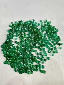 มรกตเจียระไนทรงกลม3มม. ธรรมชาติจากแซมเบียอัญมณีสีเขียวนำเข้าจากอินเดีย - Product Image 5