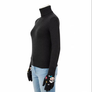 Gants en acrylique imprimés par transfert thermique, chauds, extensibles, protection des mains en hiver, logo personnalisé, vente en gros - Product Image 4