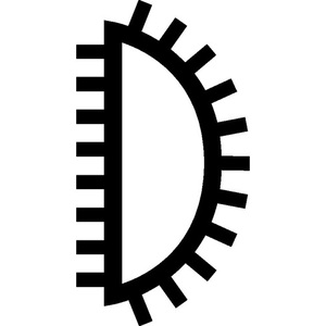 CORINOX 200 mm Precision Semi-Circular <b>File</b> 21 X 6 mm HORSE Rasps & <b>Files</b> - Product Image 3
