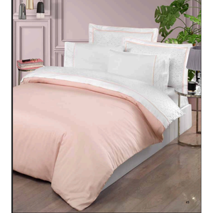 Juego de Ropa de Cama de Lujo de 6 Piezas, Tamaño King, Funda de Edredón XL, Sábana Ajustable de Satén de Algodón, Fundas de Almohada, Diseño Sólido con Costuras para el Hogar - Product Image 6