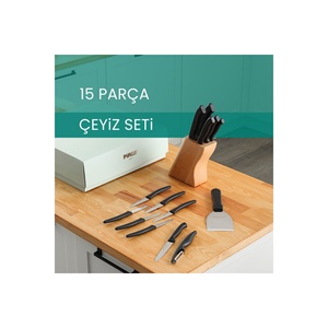 Juego de Cuchillos de Lujo para Novia, 15 Piezas, Acero Inoxidable, Estilo Elegante - Product Image 6