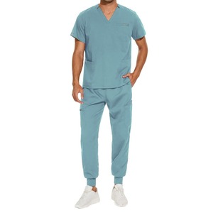 Ensembles d'uniformes d'allaitement 100% coton tricotés personnalisés en gros pour l'hôpital 2 pièces - Product Image 1