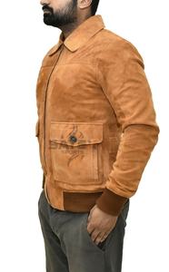 Veste en cuir de vache unisexe de style urbain, patchwork, broderie, couleurs personnalisées, meilleure qualité, service OEM - Product Image 4