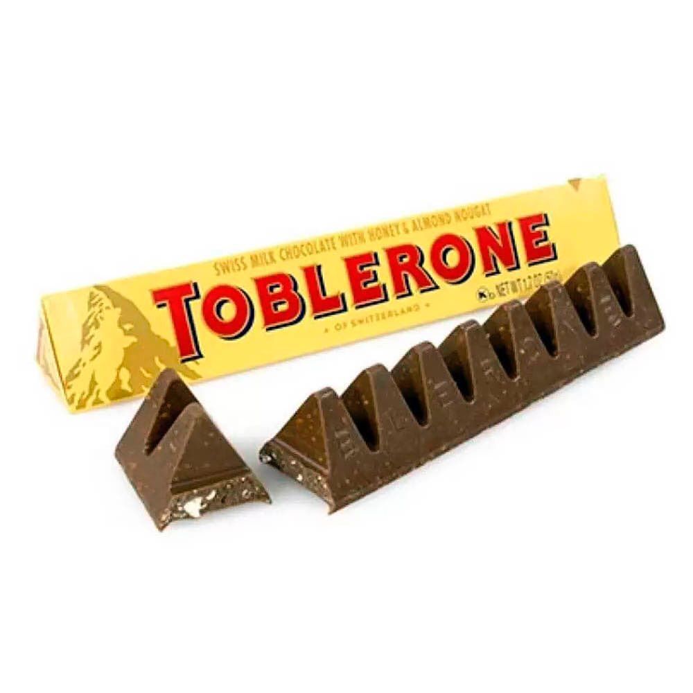 Vorrat weiße Toblerone schweizer Schokolade mit Honig und Mandelnudel 360 g