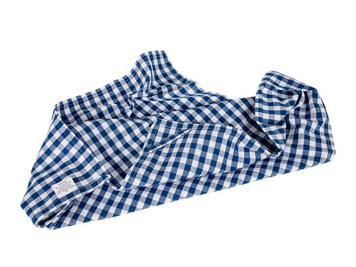 100% Cotton Checked Golf Stripe Pattern Kitchen Towel-Blue Quick-Dry and Sustainable for Home Use