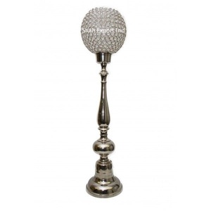 Candelabro de copa de cristal de nuevo diseño, centro de mesa, suministros de decoración para eventos de boda con acabado dorado - Product Image 5
