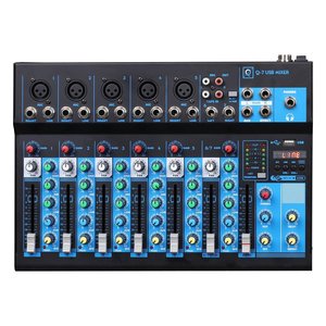 <b>Mixer</b> disc jockey Q7 <b>USB</b> MK2 Black 625810 - Product Image 1
