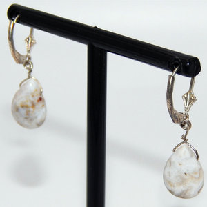 Orecchini pendenti in agata in argento Sterling 925 con perle e diamanti alla moda orecchini a forma di gancio per feste e regali - Product Image 1