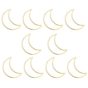 Biseles de latón con forma de media hexágono y espalda abierta, abalorios navideños, bisel de resina para hacer llaveros, pendientes, joyería DIY - Product Image 6