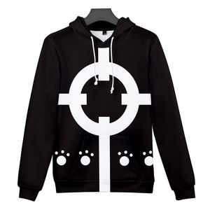 Sudadera con capucha de algodón de gran tamaño superventas sudadera de algodón con estampado personalizado y hombros caídos negros con Puff Technics - Product Image 4