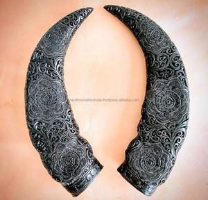 Authentique corne à boire naturelle de buffle Viking polie avec une ceinture en cuir alimentaire sans fuite Agate Viking Cup - Product Image 3