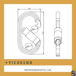 YIC001ND Steel Carabiners for Climbing High Quality <b>Hooks</b> for <b>Outdoor</b> Adventures - Product Image 2