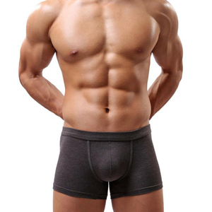 Boxers pour hommes à taille haute en stock, extensibles, 100% coton, respirants, vente en gros 2026 - Product Image 3