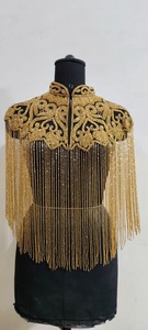 Capa de cuentas a mano de inspiración vintage hecha a medida para ocasiones especiales, adecuada para clientes boutique y revendedores de prendas de vestir - Product Image 2