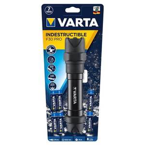 Lampe torche noire INDESTRUCTIBLE F30 Pro multifonctionnelle, 2 niveaux d'éclairage, LED 6 W, 650 lm, accessoire électronique 018714101421 - Product Image 2