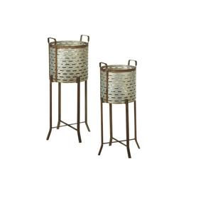 Maceta de flores galvanizada para decoración de jardín exterior e interior Maceta con tamaño y forma personalizados Maceta de metal - Product Image 4