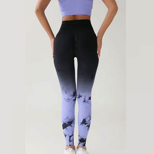 Logo personnalisé Leggings pour femmes Matériau respirant Couleur unie Leggings de gym pour femmes Fabricant de gym Leggings de yoga pour femmes - Product Image 4