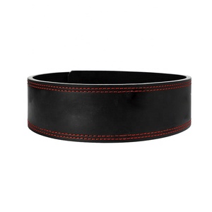 Ceinture de dynamophilie en cuir de vachette de haute qualité pour l'haltérophilie large de gymnastique de fitness avec boucle à levier solide - Product Image 1