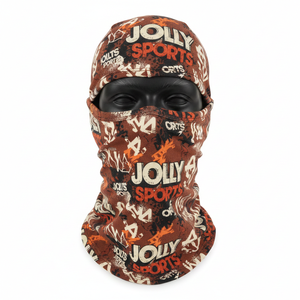 บาลาคลาวาผู้ชาย คุณภาพสูง 180 GSM โพลีเอสเตอร์ สแปนเด็กซ์ ไมโครไฟเบอร์ ไร้รอยต่อ เนื้อนุ่ม สีน้ำตาล  รับสกรีนโลโก้ทั่วทั้งชิ้น - Product Image 1