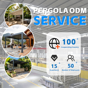 Toldo Bioclimático <span class=keywords><strong>de</strong></span> Aluminio Motorizado <span class=keywords><strong>y</strong></span> Ajustable con Recubrimiento en Polvo, Impermeable, para Terraza, Jardín, Piscina <span class=keywords><strong>y</strong></span> Exteriores - Product Image 6