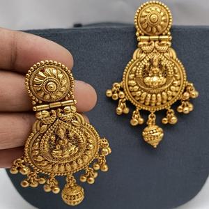 Pendientes Étnicos Chapados en Oro de la Mejor Calidad, Estilo Tradicional para Mujeres y Niñas, para Looks de Noche, Colección para Bodas - Product Image 1