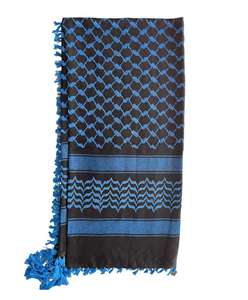 Hot Selling Blue and <b>Black</b> Shemagh (Head <b>Scarf</b>) with Cotton Made Men's Wear Shemagh for Sale by Indian Exporters - Product Image 2