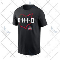 Camiseta Local de los Buckeyes del Estado de Ohio con Logotipo Personalizado de Alta Calidad al por Mayor - Negra