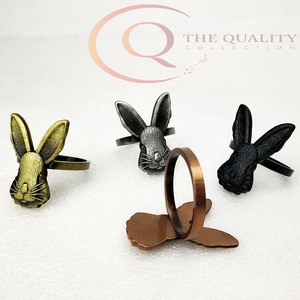 Anneau de serviette en aluminium de qualité supérieure, couleurs et formes personnalisées, qualité standard élevée, luxueux, pour mariage, en stock, respectueux de l'environnement - Product Image 2