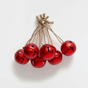 Campanas Colgantes Tradicionales Rojas, Verdes y Doradas para Decoración Navideña Colorida del Hogar y Decoración Festiva de Entrada - Product Image 5