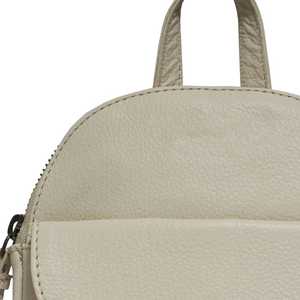 Mini sac à dos en cuir véritable de qualité supérieure avec finition crème Mini Pebble Grain Style vintage Top Indian Supplier Manufacturer - Product Image 2