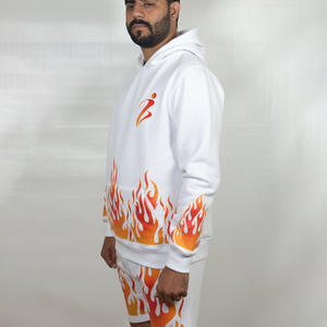 ชุดเซ็ตเสื้อฮู้ดดี้และกางเกงขาสั้นสไตล์ไฮสตรีทสำหรับผู้ชาย ปี 2025 แบบสั่งทำพิเศษ 2 ชิ้น สำหรับฤดูร้อน ระบายอากาศได้ดี ไซส์พลัส บริการ OEM - Product Image 5