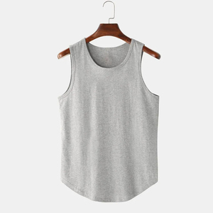 Camiseta sin Mangas Personalizada para Hombre, 100% Algodón, Transpirable, de Secado Rápido, Tejida, Informal, para Entrenamiento - Product Image 1