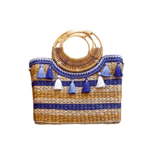 Bolsa de jacinto de agua artesanal tejida al por mayor de fabricación, bolsa hecha a mano de jacinto de agua de Vietnam para mujer de alta calidad - Product Image 6