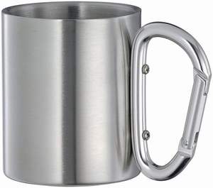 Drinking <b>Cup</b>/water <b>Cup</b>/coffee Mug With Handle Stainless Steel <b>Cup</b> for Camping 260ml Multiple Sizes Travel Mugs - Product Image 4