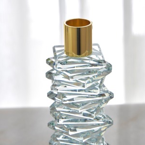 Elegante lámpara de vela de metal negro, luz decorativa hecha a mano, acento para mesa de comedor, espacio de vida y regalos - Product Image 4