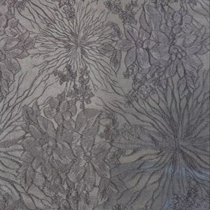 Abaya ผ้าซาตินแจ็คการ์ดสีดำเนื้อนุ่มสำหรับผู้หญิง100% เส้นด้ายพิเศษโพลีเอสเตอร์ (PN 043) สำหรับเสื้อผ้าที่สมบูรณ์แบบ - Product Image 1