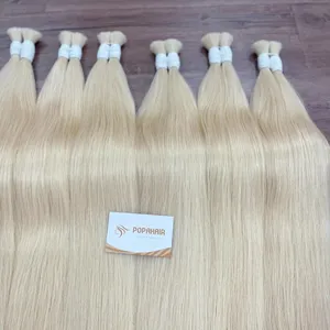 Paquetes de cabello humano a granel de alta calidad Genius trama al por mayor mejor proveedor de cabello crudo virgen vietnamita para mujeres