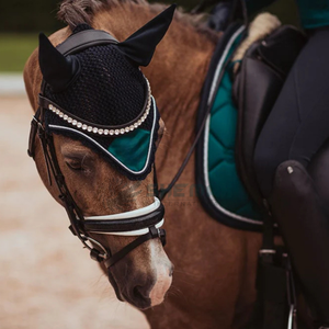 Bonnet mouche de cheval léger respirant lavable au crochet couvre-oreille confortable et sûr fabriqué au Pakistan parfait - Product Image 6