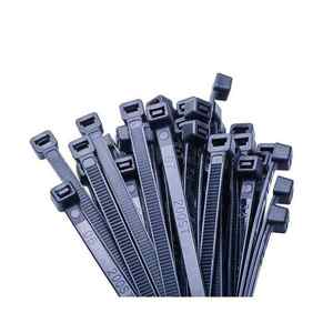 100 attaches zippées en nylon noir 2.5*80mm attache de câble autobloquant résistant aux UV en acier - Product Image 3