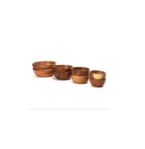 Bol en bois au design moderne et bol en bois d'acacia de la meilleure qualité pour différentes tailles bol en bois de 8 pièces à vendre - Product Image 1