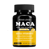 Complément de vitalité pour hommes adultes : Capsules de Maca noire péruvienne, mélange d'herbes, stimulant naturel d'énergie et de résistance, fertilité et immunité